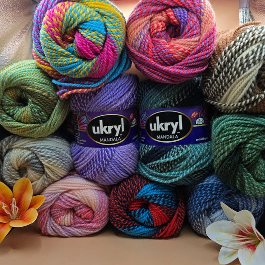 Ukryl Mandala de La Madeja. Colores vibrantes, tejido suave - La Madeja