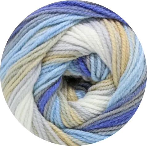 Bebé Batik de Petunia, suave lana multicolor - La Madeja