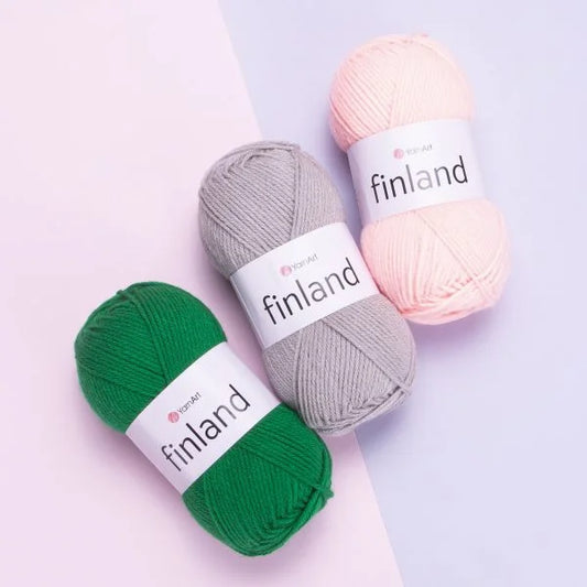 Pack Lana YarnArt Finland de YarnArt – Teje Proyectos Gruesos Sin Interrupciones – 100% Acrílico