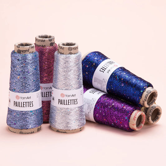 YarnArt Paillettes – Hilado de 50 g con Lentejuelas Metálicas