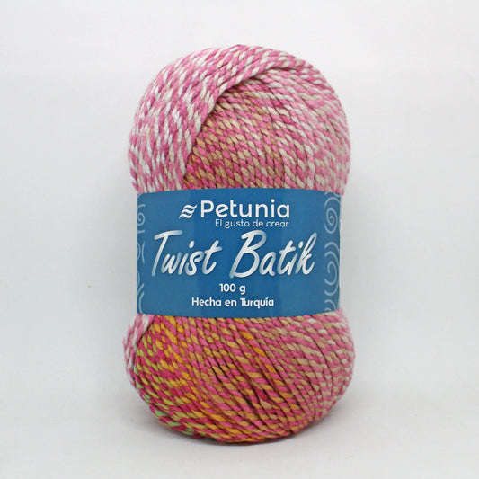 Petunia | Pack Twist Batik - 100% Acrílico Premium – Torsión, Color y Fantasía en Cada Hebra.