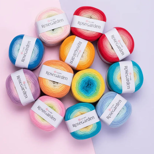 Rosegarden de YarnArt – Algodón 100% con Efecto Degradé