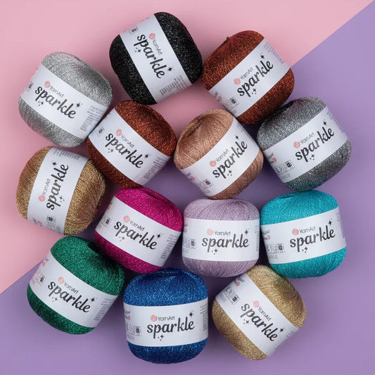 Sparkle de YarnArt – Metálico Brillante 60% Poliéster Metálico 40% Poliamida