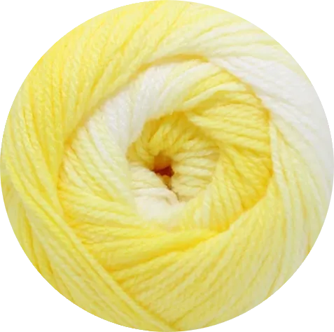 Bebé Batik de La Madeja. Hilo amarillo suave para tejer. - La Madeja