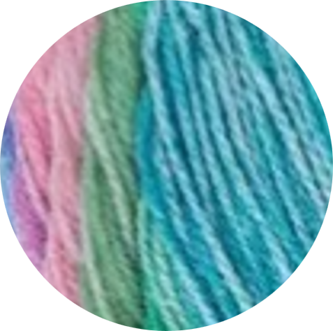 Ámbar Kids de La Madeja. Hilo suave, multicolor hipoalergénico para niños. - La Madeja