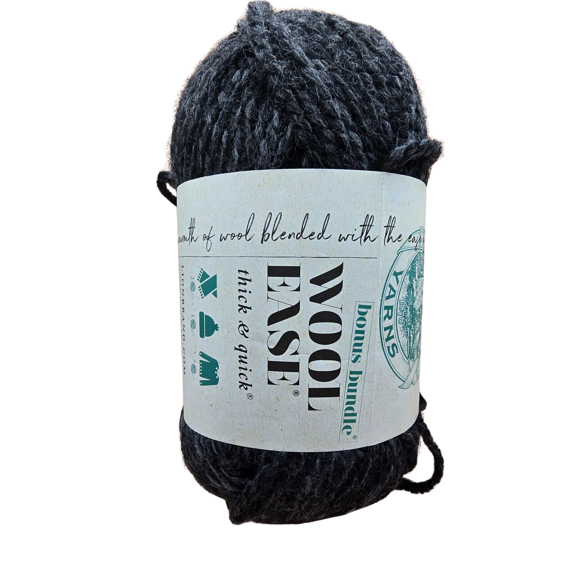 Wool Easy Night Sky de Lion Brand Yarns, color gris oscuro. Tejido suave y rápido - La Madeja