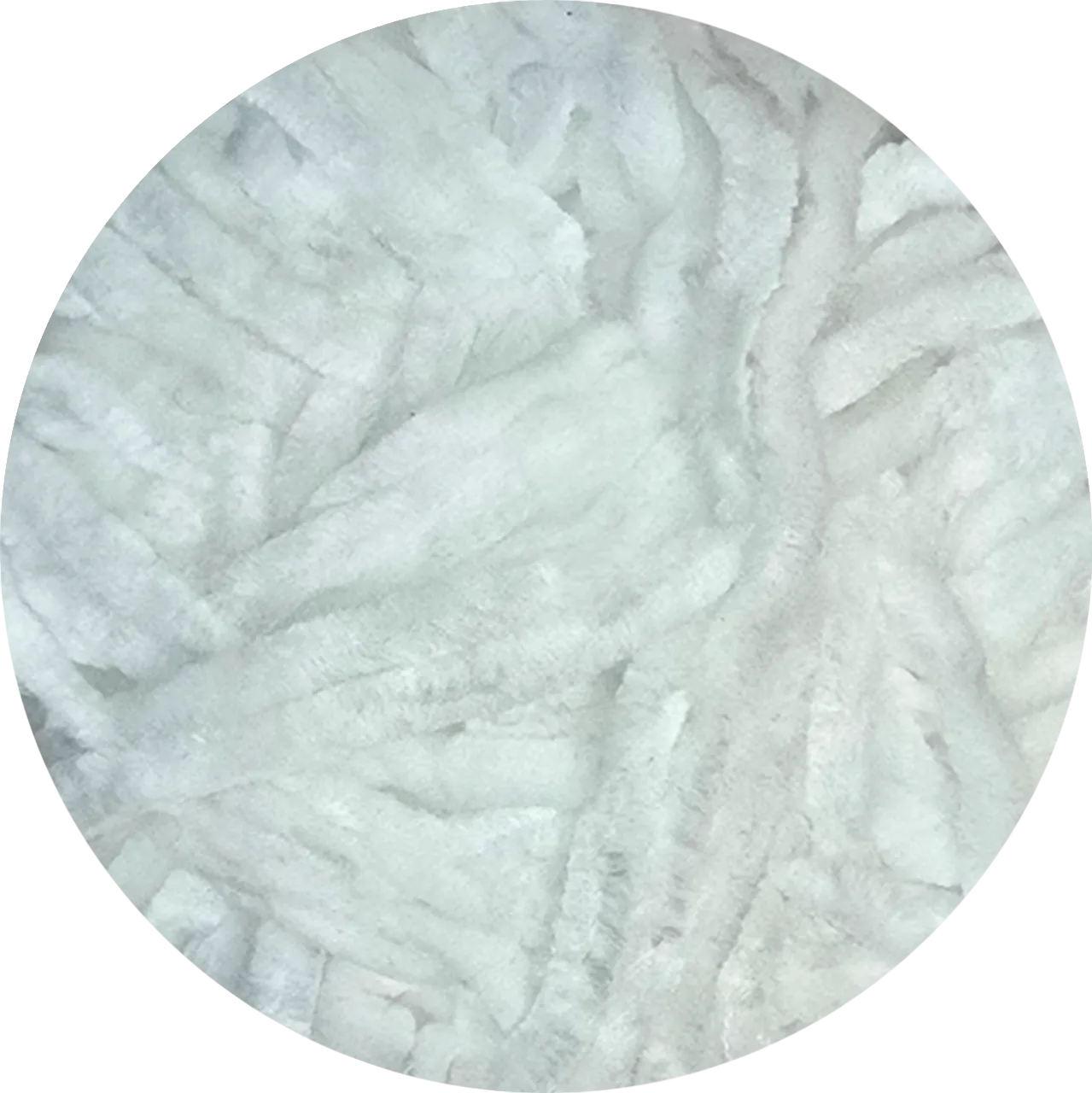 Chenille Wenzo de La Madeja, blanco, suave - La Madeja
