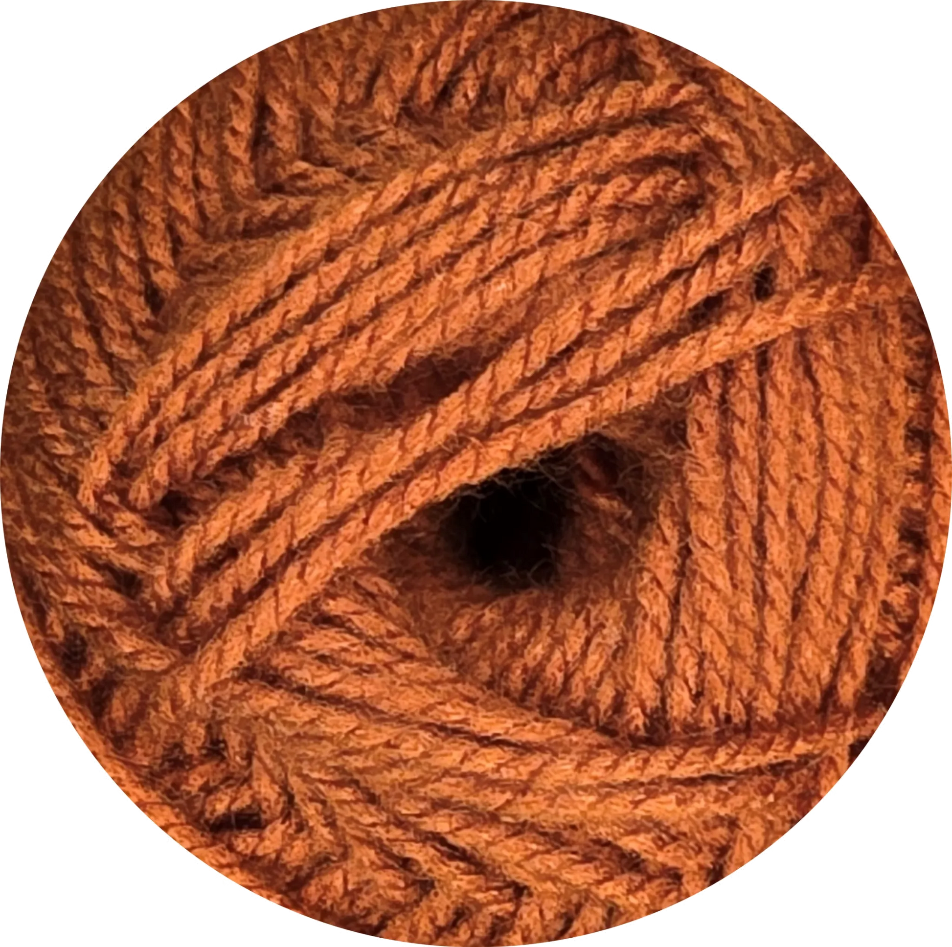 Lana Etiqueta Dorada Ukryl color marrón, suave y de alta calidad para tejer. - La Madeja