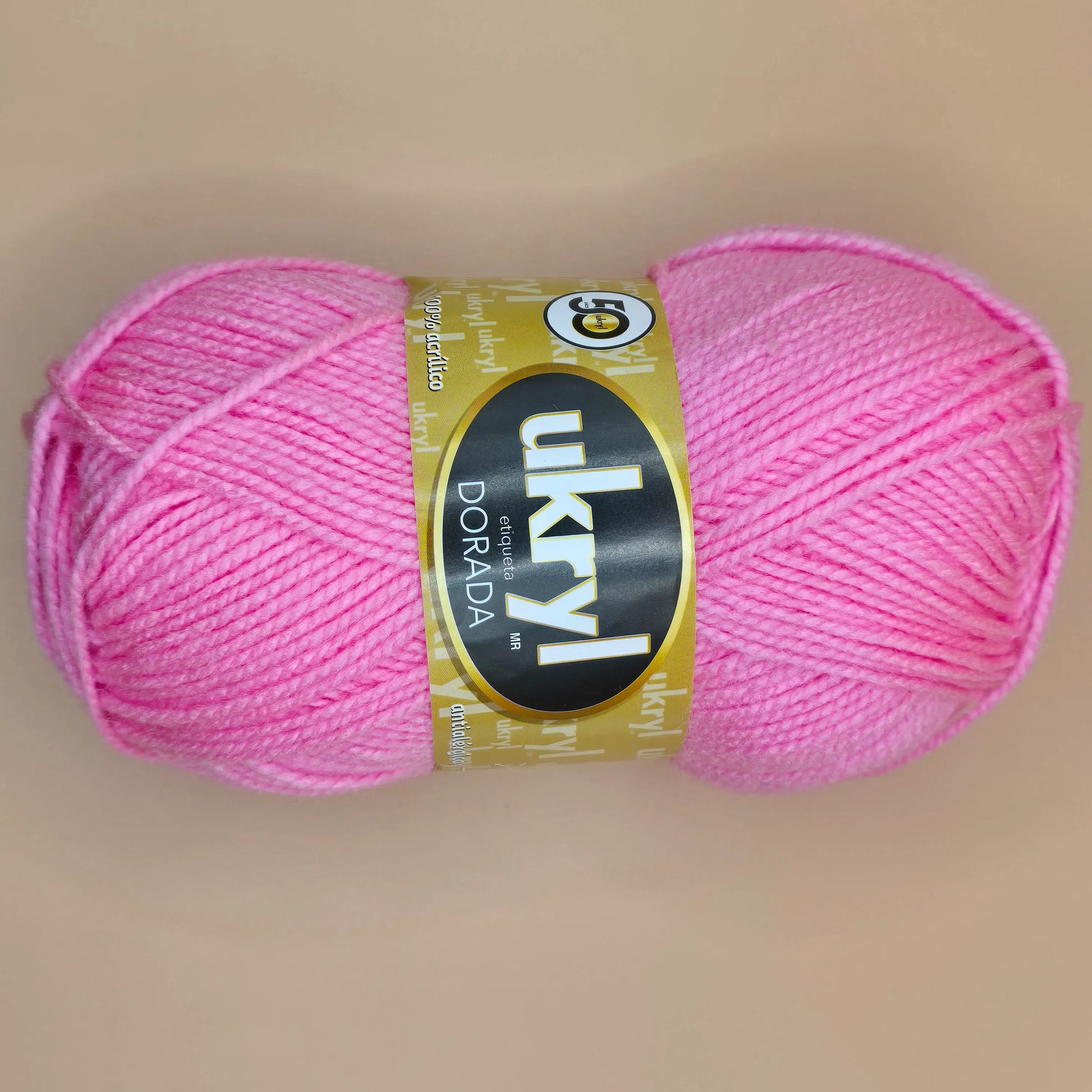 Lana Ukryl Etiqueta Dorada rosa, suave y de alta calidad - La Madeja
