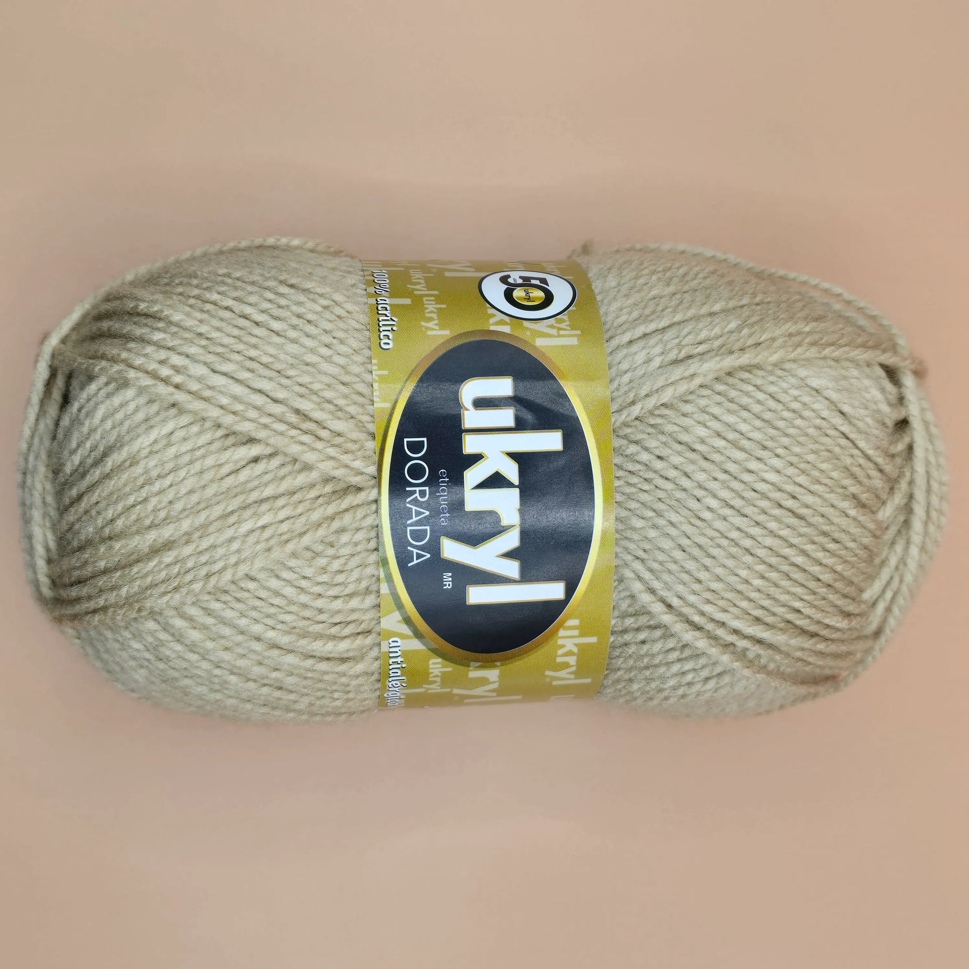Lana Ukryl Dorada de La Madeja, color beige, suave - La Madeja