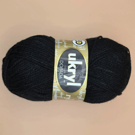 Lana Ukryl Negra de La Madeja. Suave y de alta calidad - La Madeja