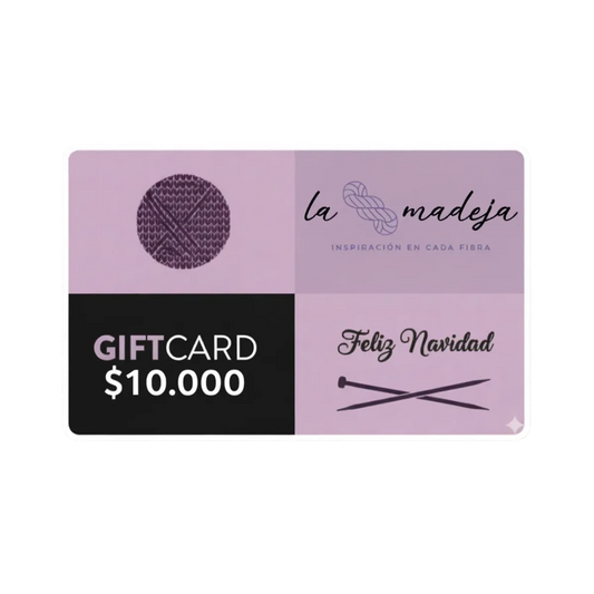 Tarjeta de regalo digital La Madeja por $10.000.