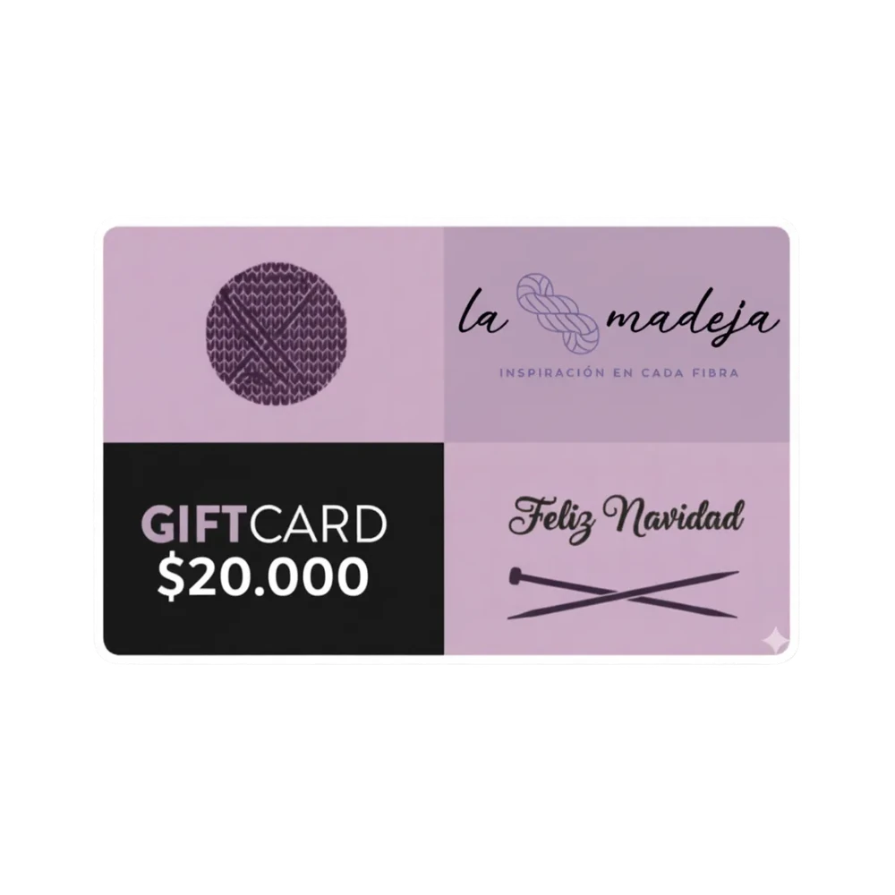 Tarjeta de regalo digital La Madeja por $20.000.