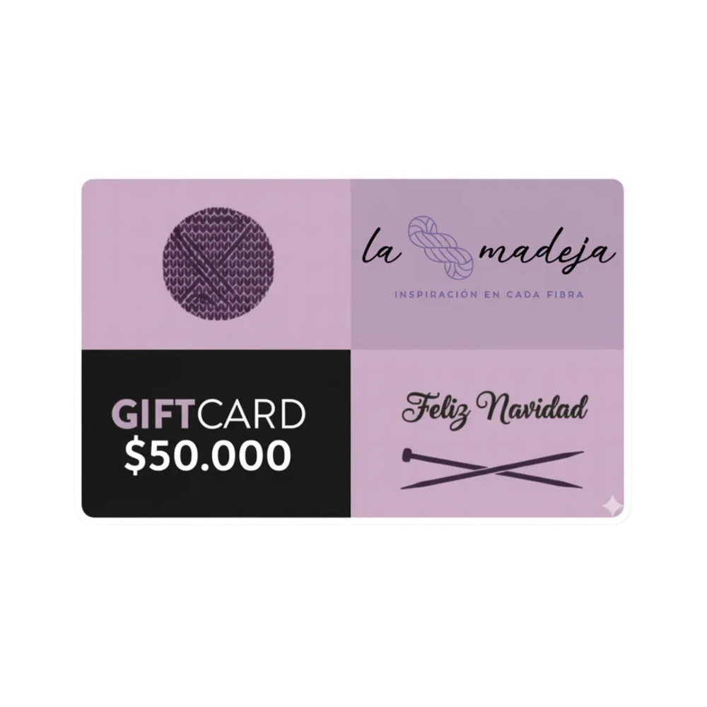Tarjeta de regalo digital La Madeja por $50.000.