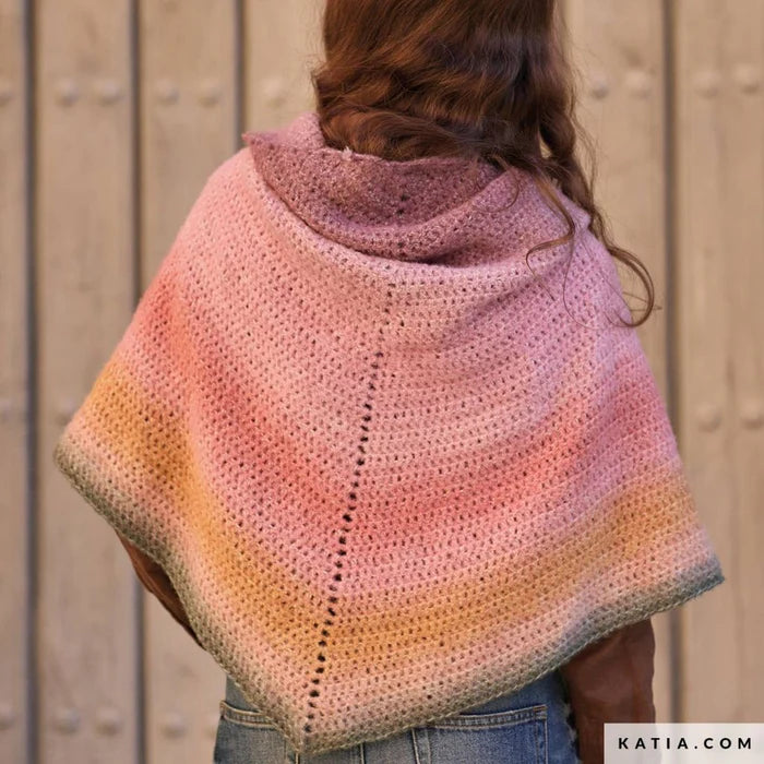 Holi de Katia – Ovillo Cake Degradado Multicolor – 42% Poliamida 29% Lana 29% Acrílico - HOLI_503