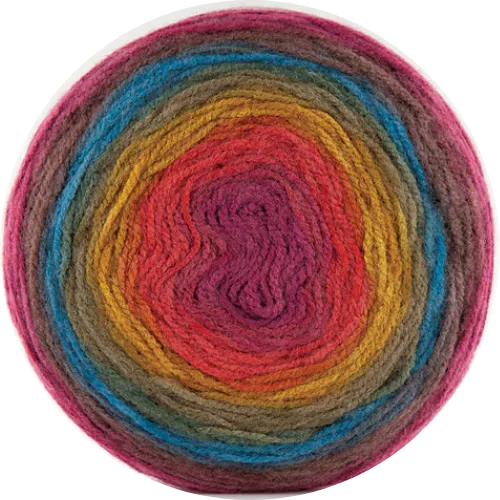 Cake de Papatya - Hilado multicolor 100% Acrílico.