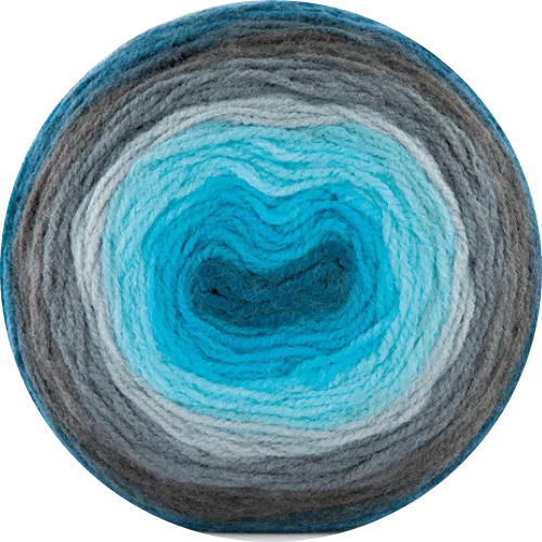 Cake de Papatya - Hilado multicolor 100% Acrílico.