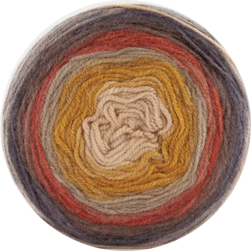 Cake de Papatya - Hilado multicolor 100% Acrílico.