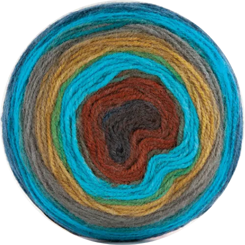 Cake de Papatya - Hilado multicolor 100% Acrílico.