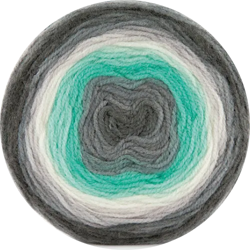 Cake de Papatya - Hilado multicolor 100% Acrílico.