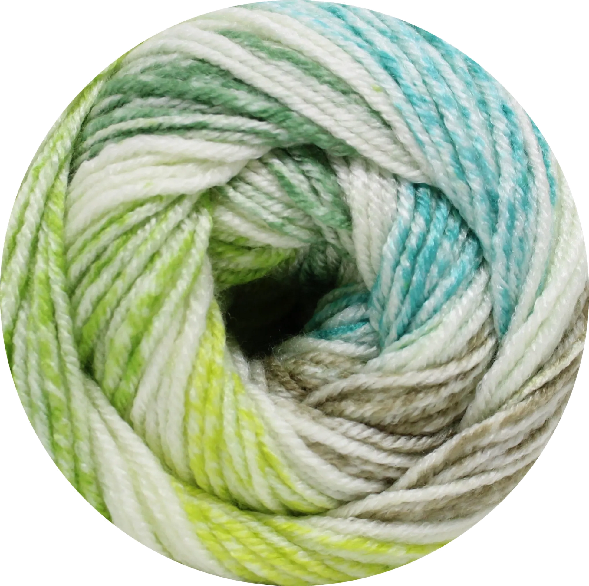 Abejita de La Madeja. Acrílico matizado verde, suave y perfecto para tejer. - La Madeja