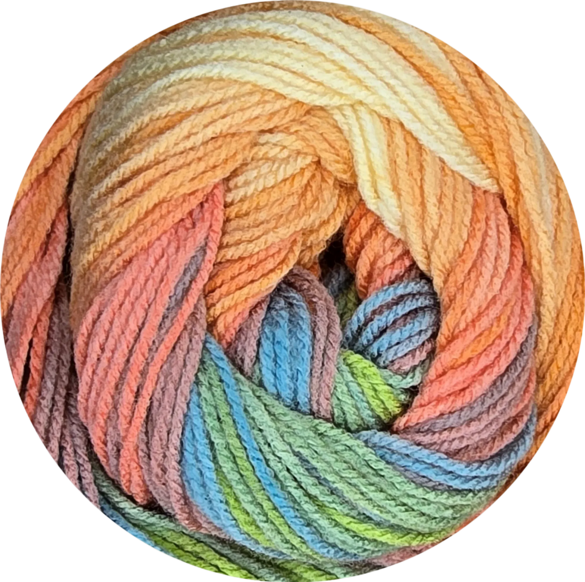 Boom Batik de Petunia, ovillo multicolor suave. Colores vibrantes para tus proyectos - La Madeja