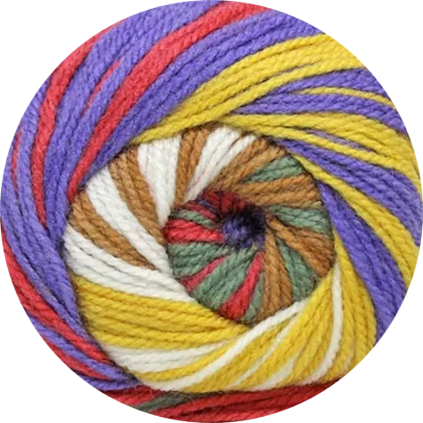 Bocado Petunia de La Madeja. Hilo multicolor, ideal para tejer. - La Madeja
