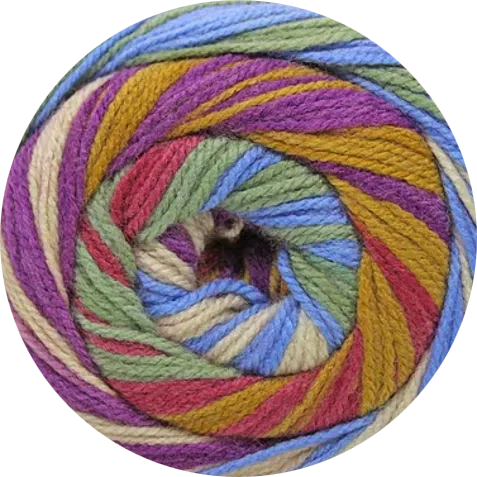 Bocado de Petunia, multicolor, ideal para tejer. - La Madeja