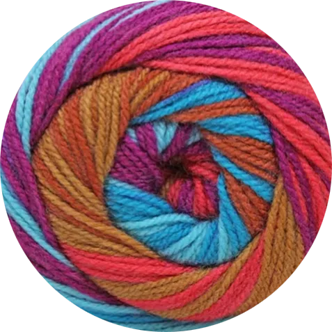 Bocado de Petunia - Hilo multicolor, ideal para tejer. - La Madeja