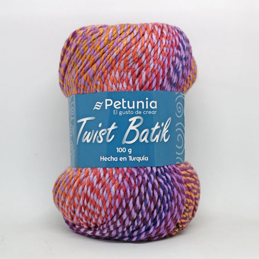 Petunia | Pack Twist Batik 100% Acrílico Premium – Torsión, Color y Fantasía en Cada Hebra
