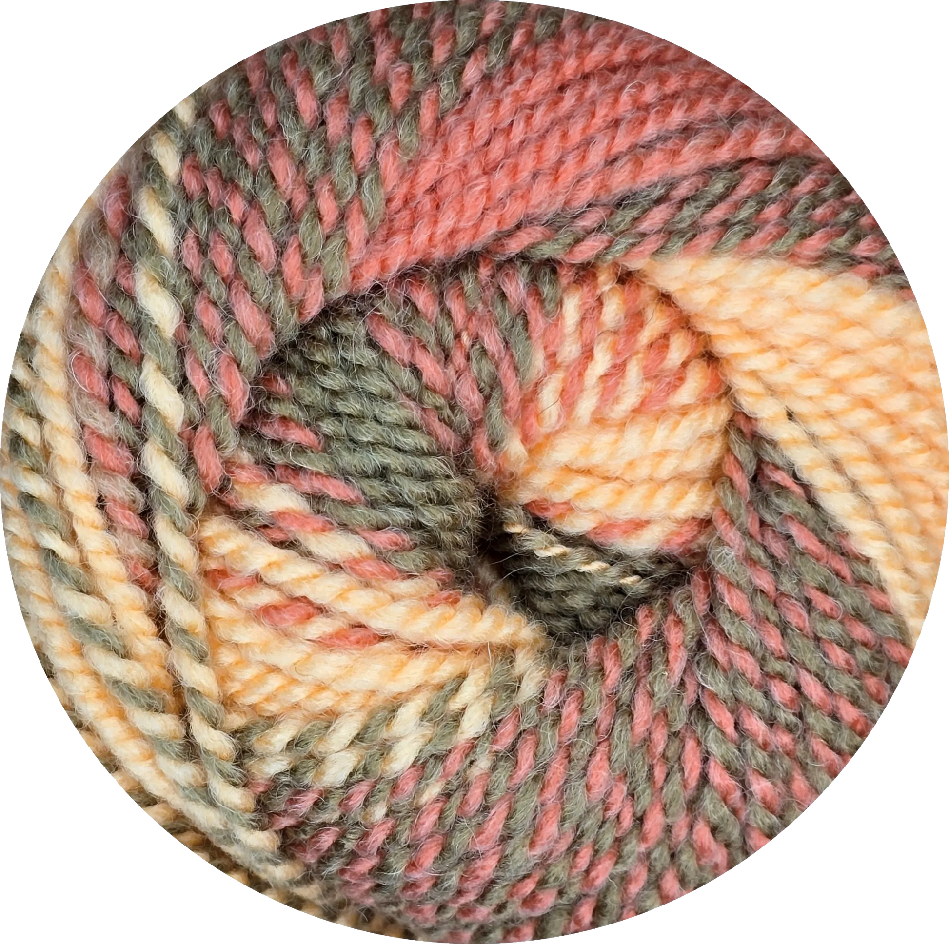 Ukryl Mandala de La Madeja. Lana multicolor, tonos cálidos. Ideal para tejer. - La Madeja