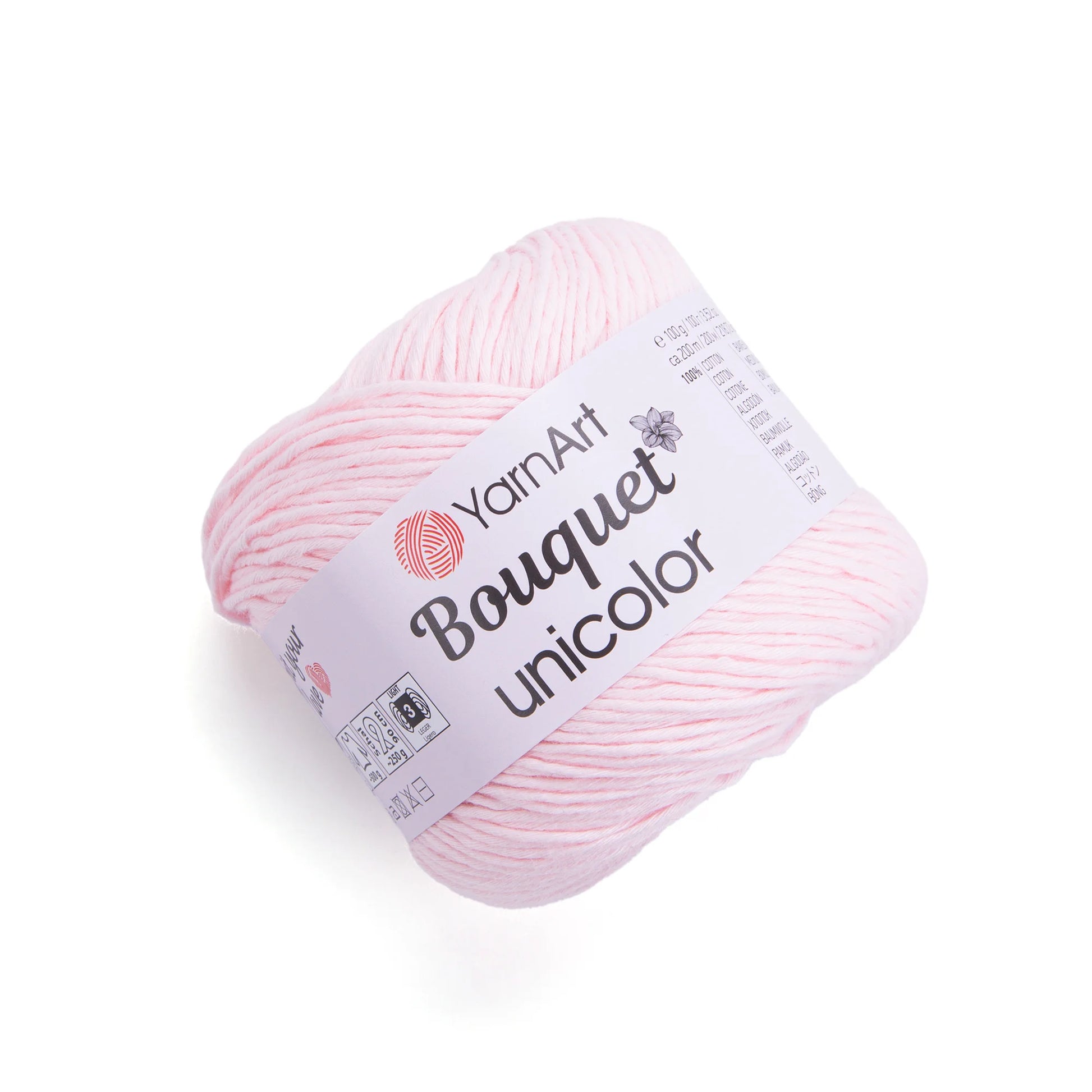 Pack Bouquet Unicolor de YarnArt – Hilo algodón 100 % unicolor.