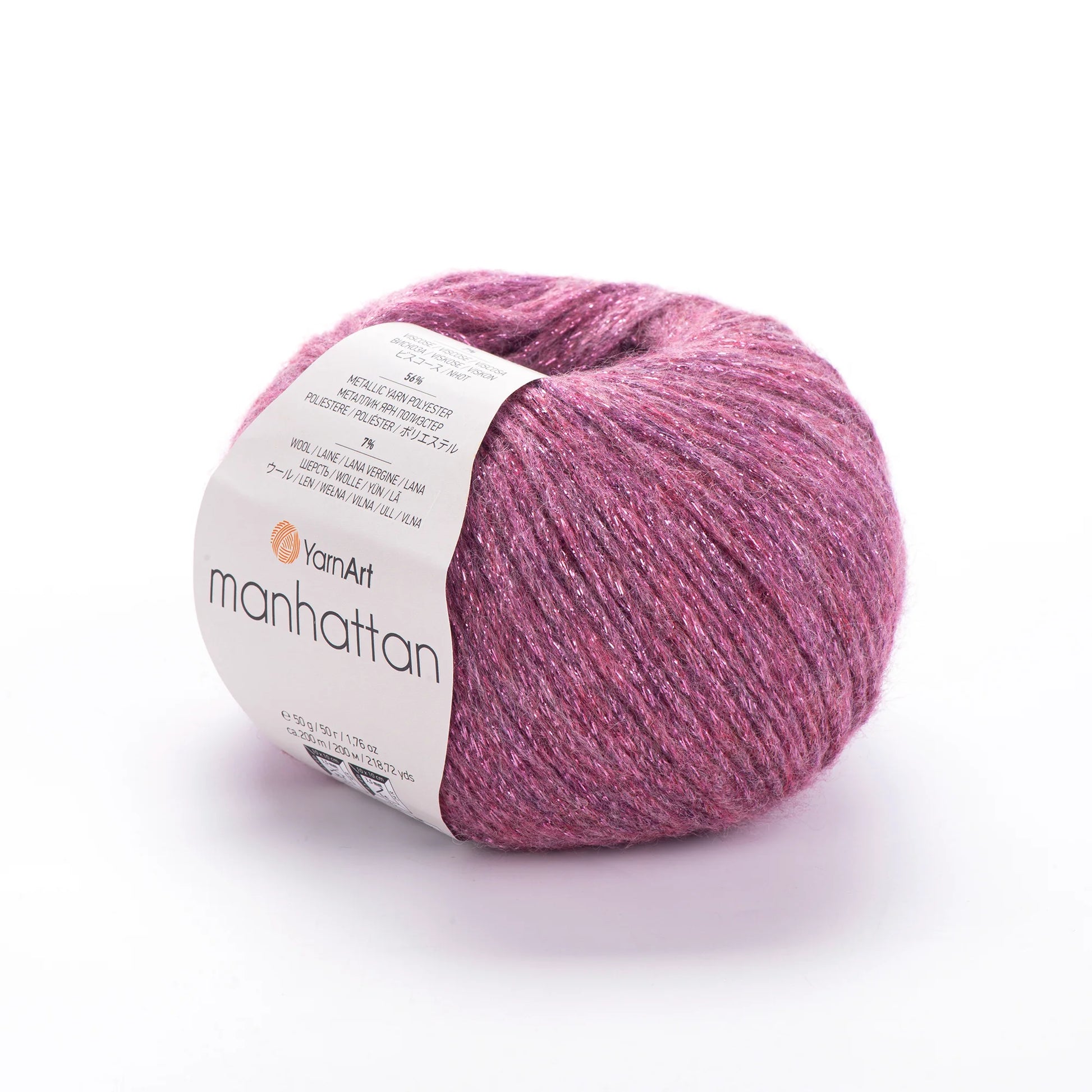 Pack Manhattan de YarnArt - hilo metálico mezcla lana.