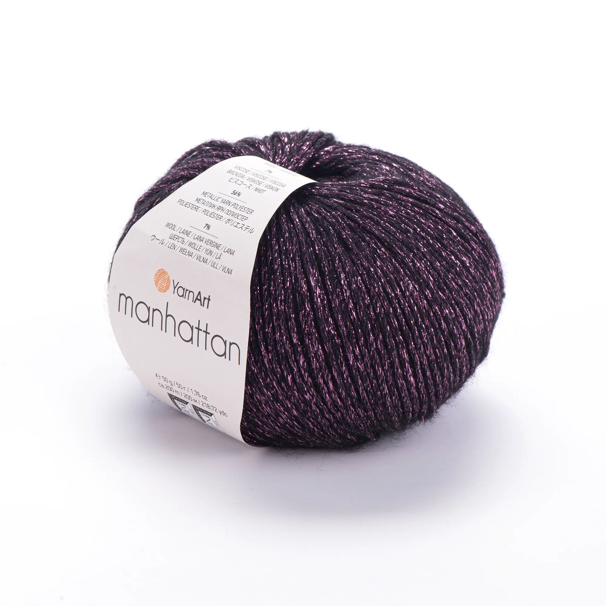 Pack Manhattan de YarnArt - hilo metálico mezcla lana.