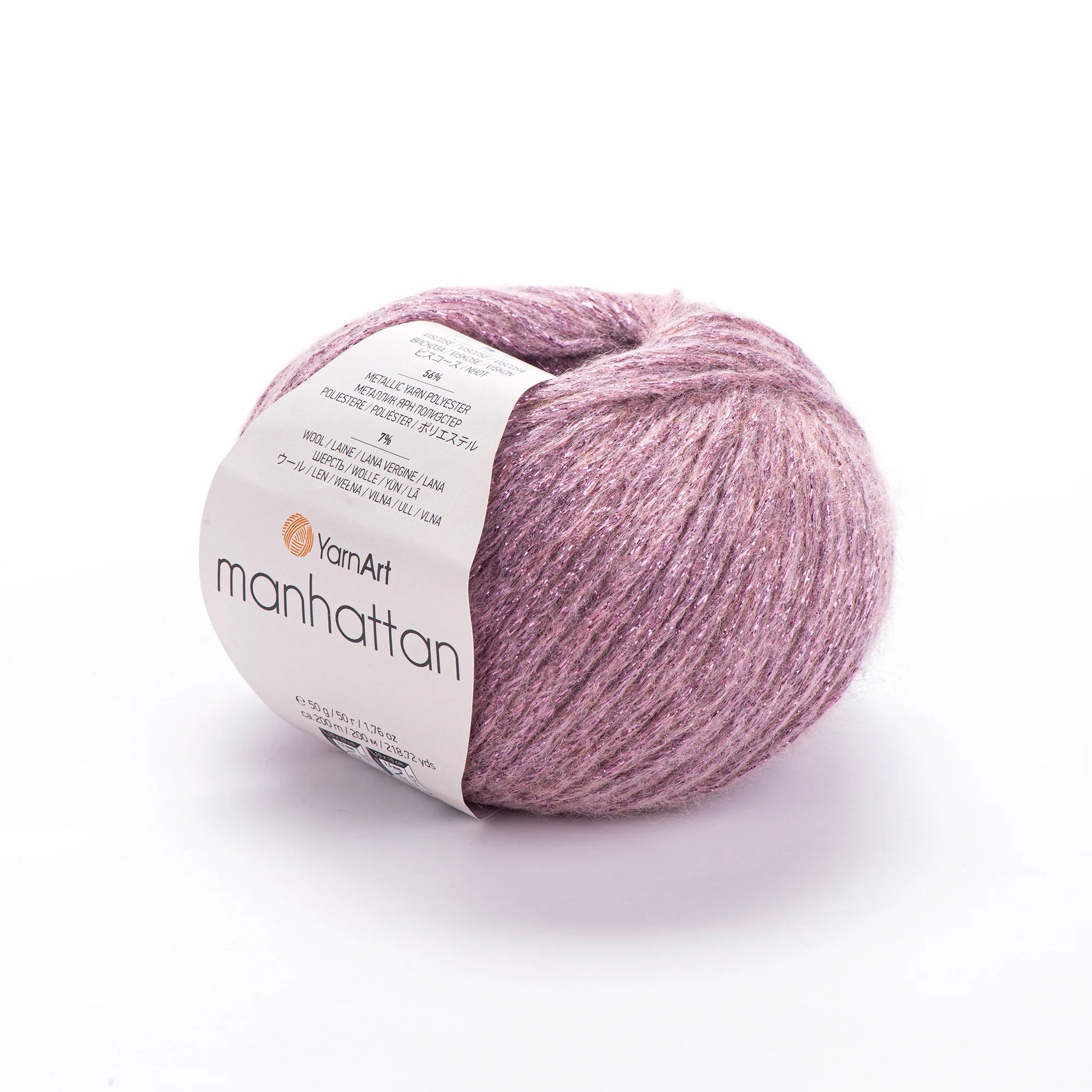Pack Manhattan de YarnArt - hilo metálico mezcla lana.