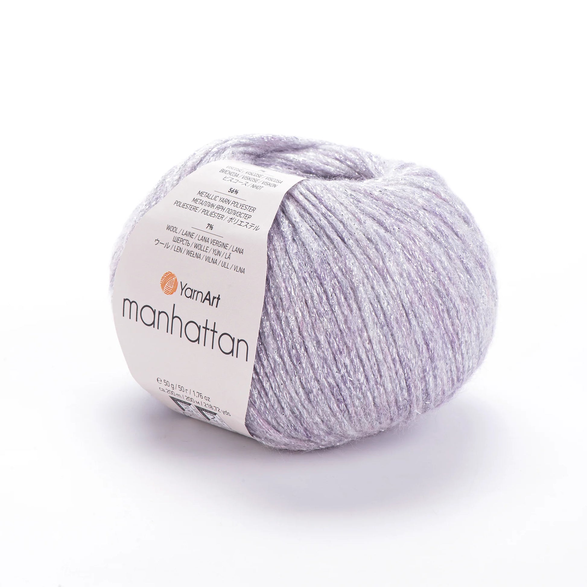 Pack Manhattan de YarnArt - hilo metálico mezcla lana.