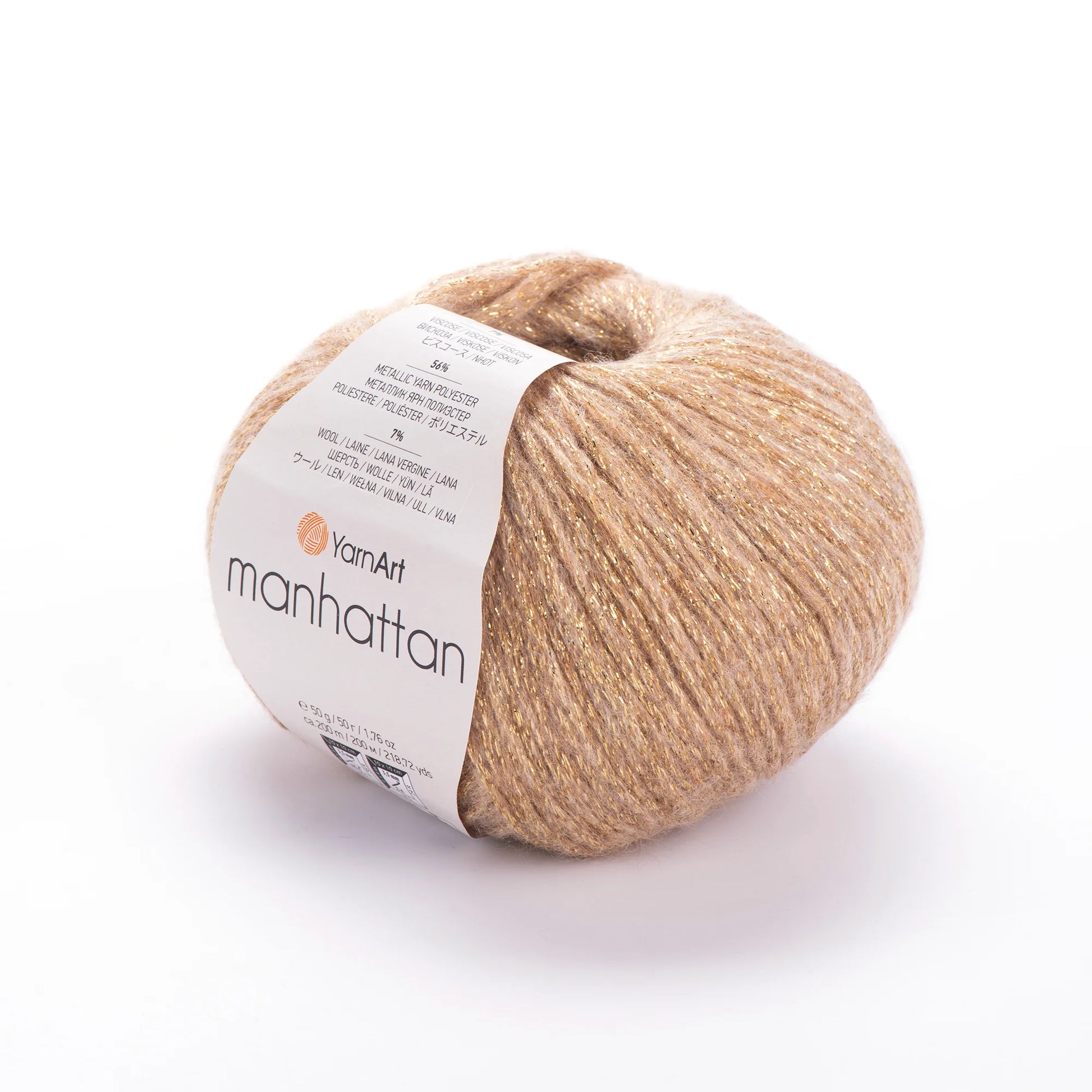 Pack Manhattan de YarnArt - hilo metálico mezcla lana.