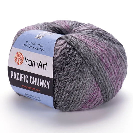 YarnArt | Pack Lana Pacific Chunky – 20% Lana 80% Acrílico Suavidad envolvente en tonos armoniosos