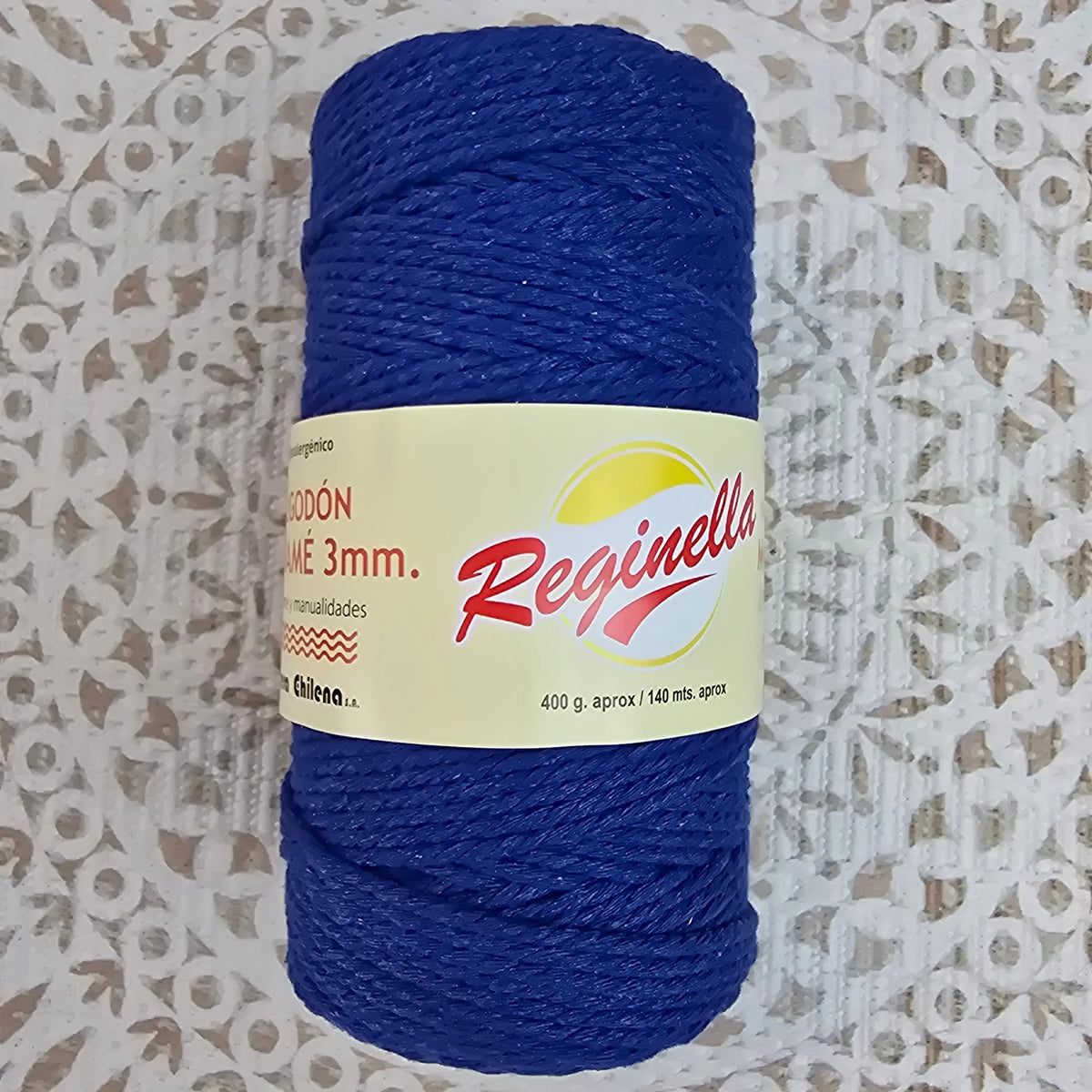 Algodón Macramé Reginella 3mm 400g - Color Azul