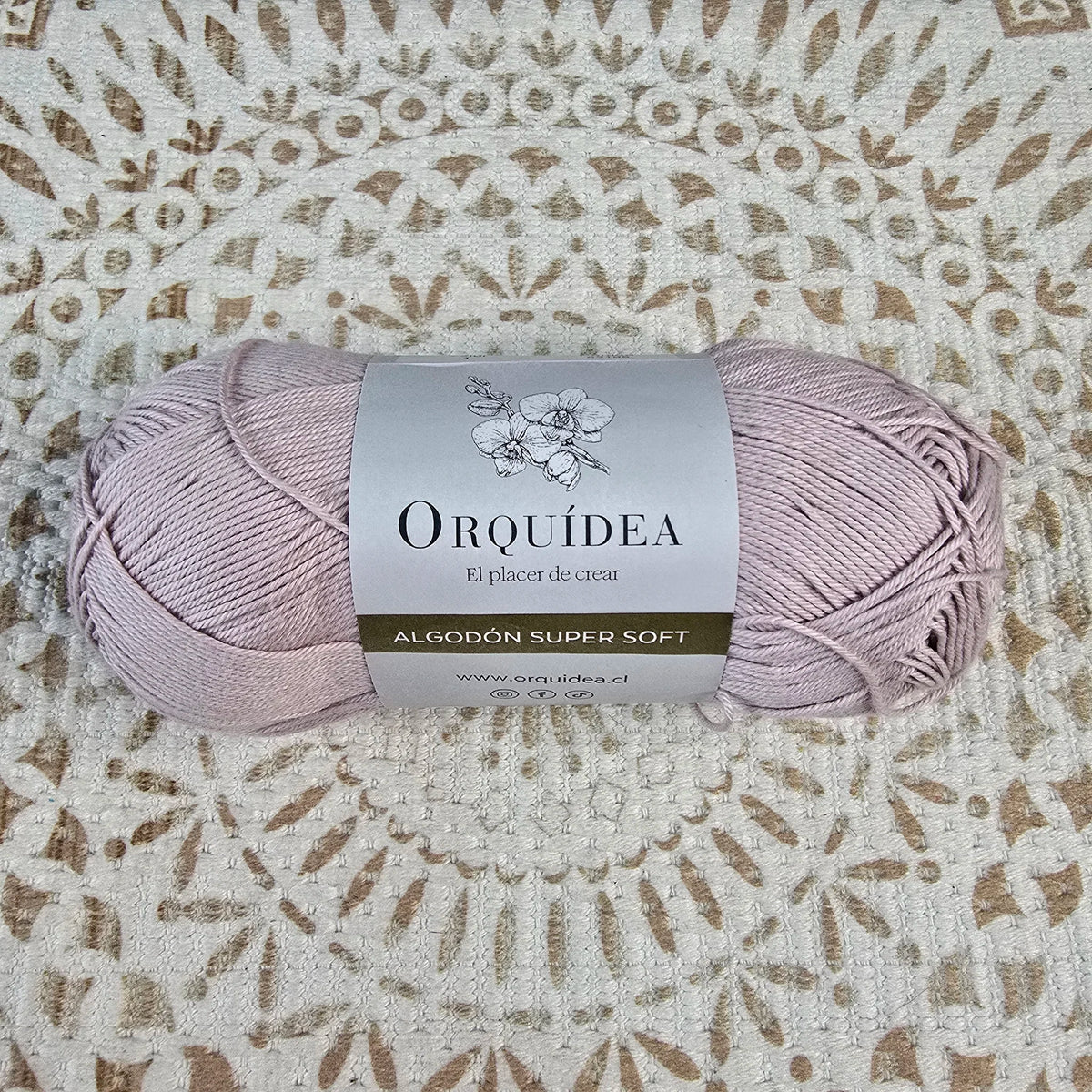 Algodón Super Soft de Orquídea – Ovillo Sport 100g, 300m – 100% Algodón - Color 1_Nude