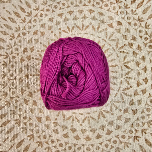 Algodón Super Soft de Orquídea – Ovillo Light DK 100g, 300m – 100% Algodón - Color Fucsia