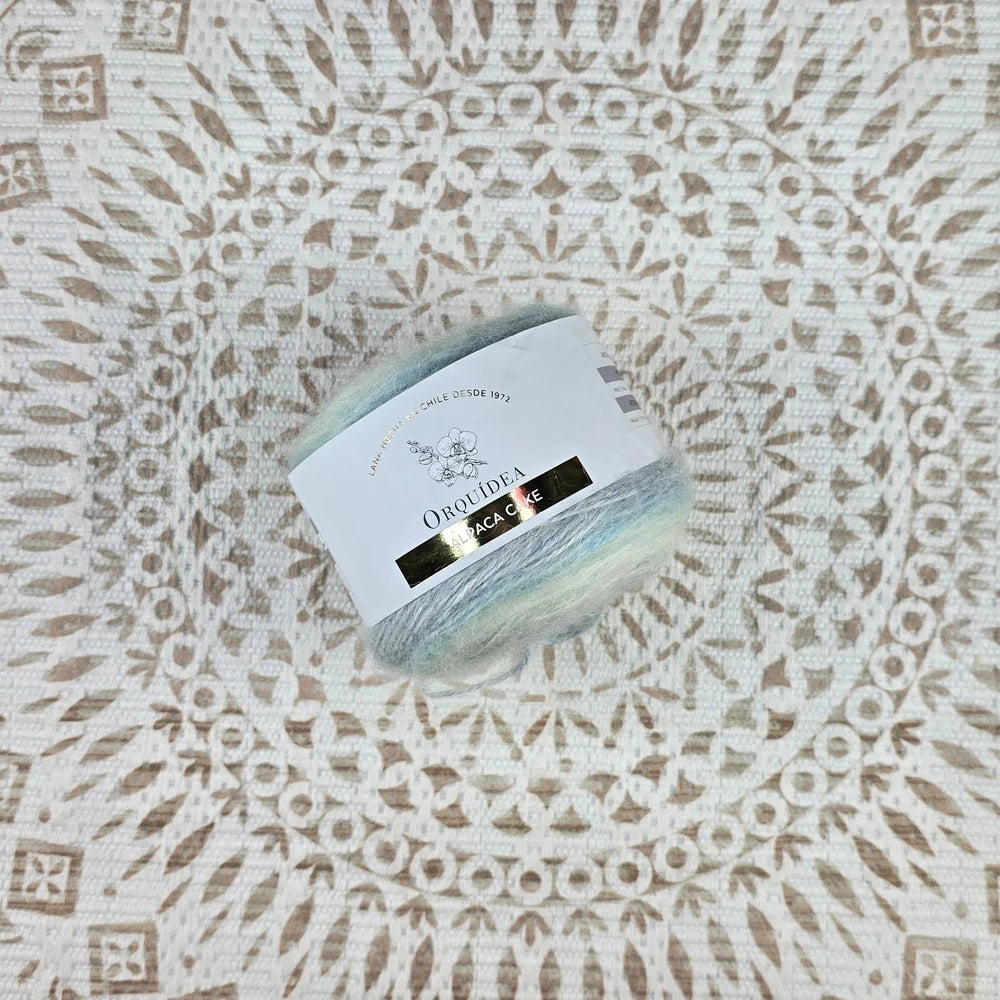 Alpaca Cake 100 grs - Color Celeste Gris