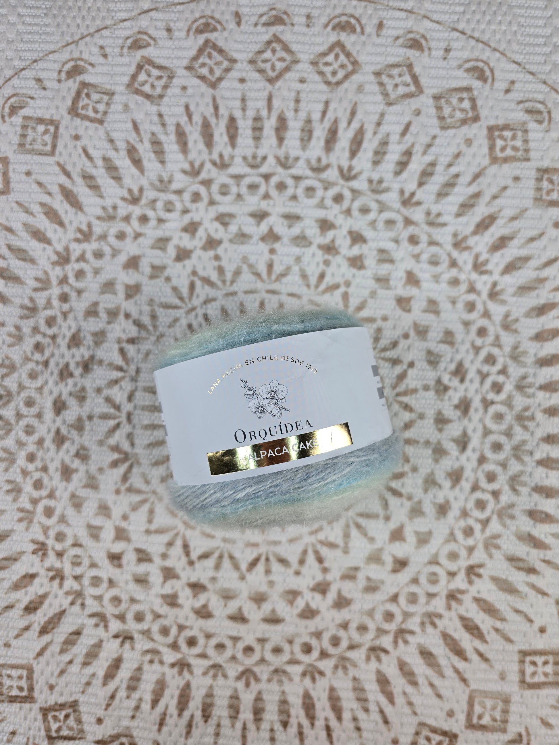 Alpaca Cake 100 grs - Color Celeste Gris