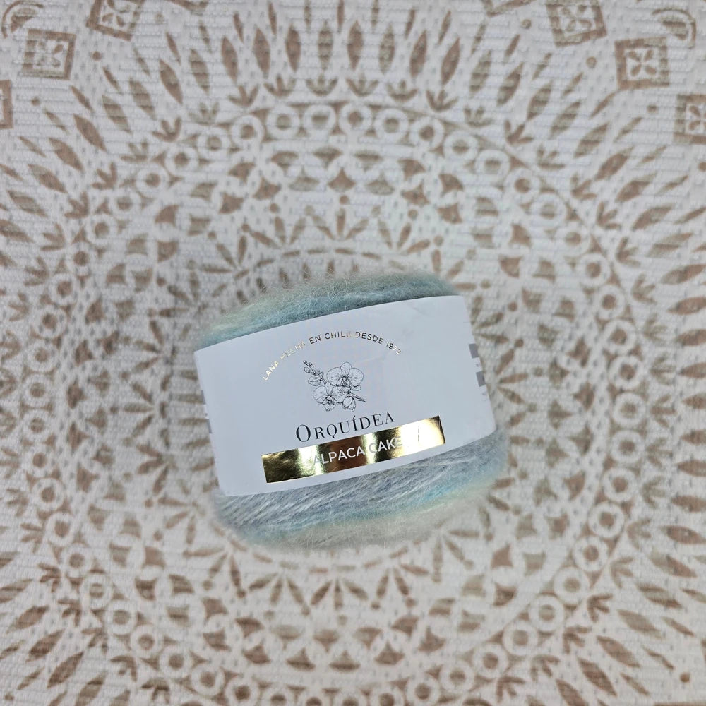 Alpaca Cake 100 grs - Color Celeste Gris