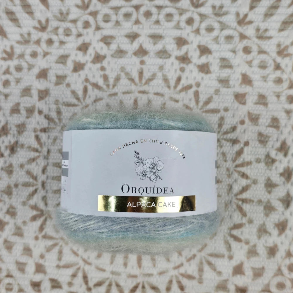 Alpaca Cake 100 grs - Color Celeste Gris