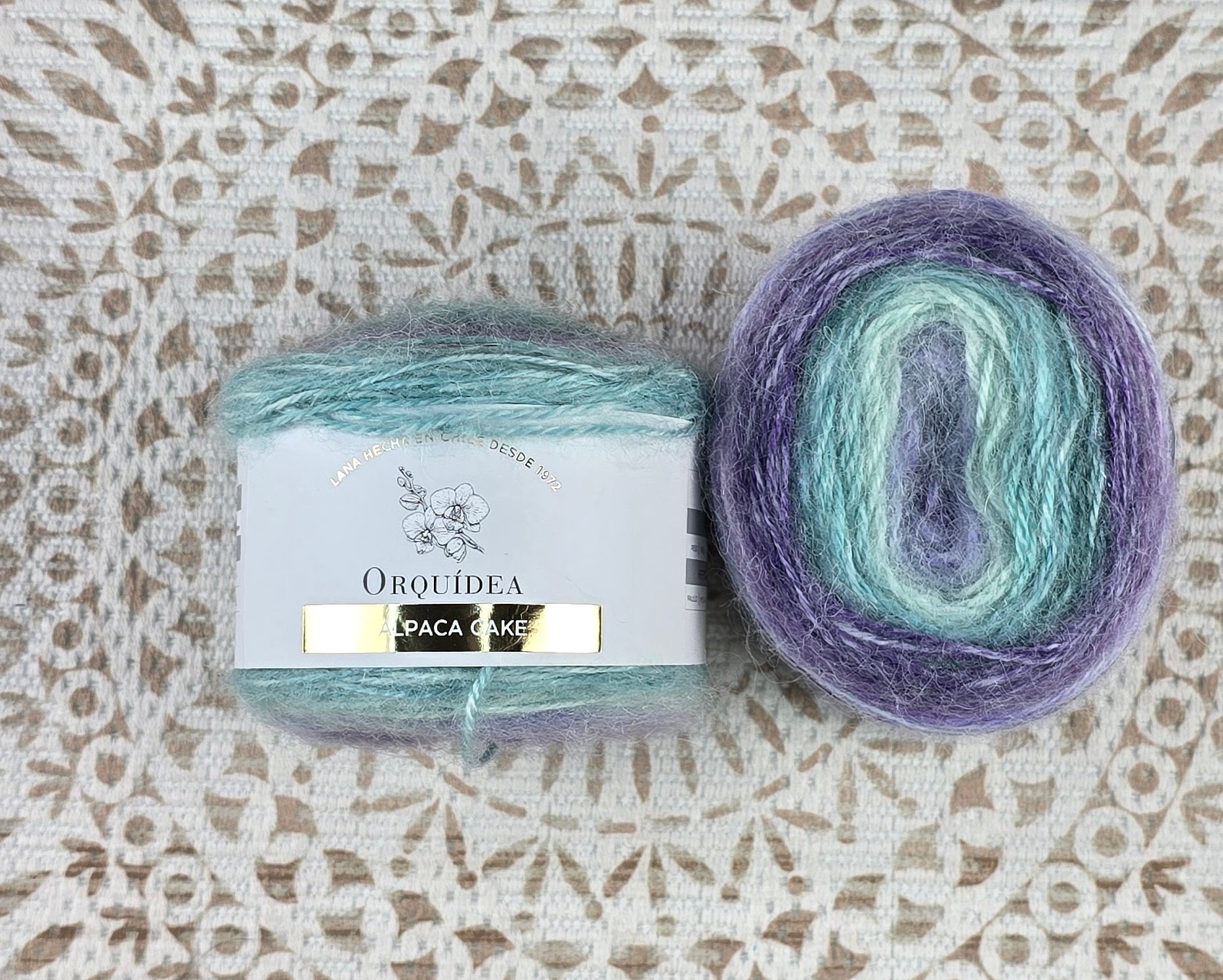 Alpaca Cake 100 grs - Color Uva Turquesa
