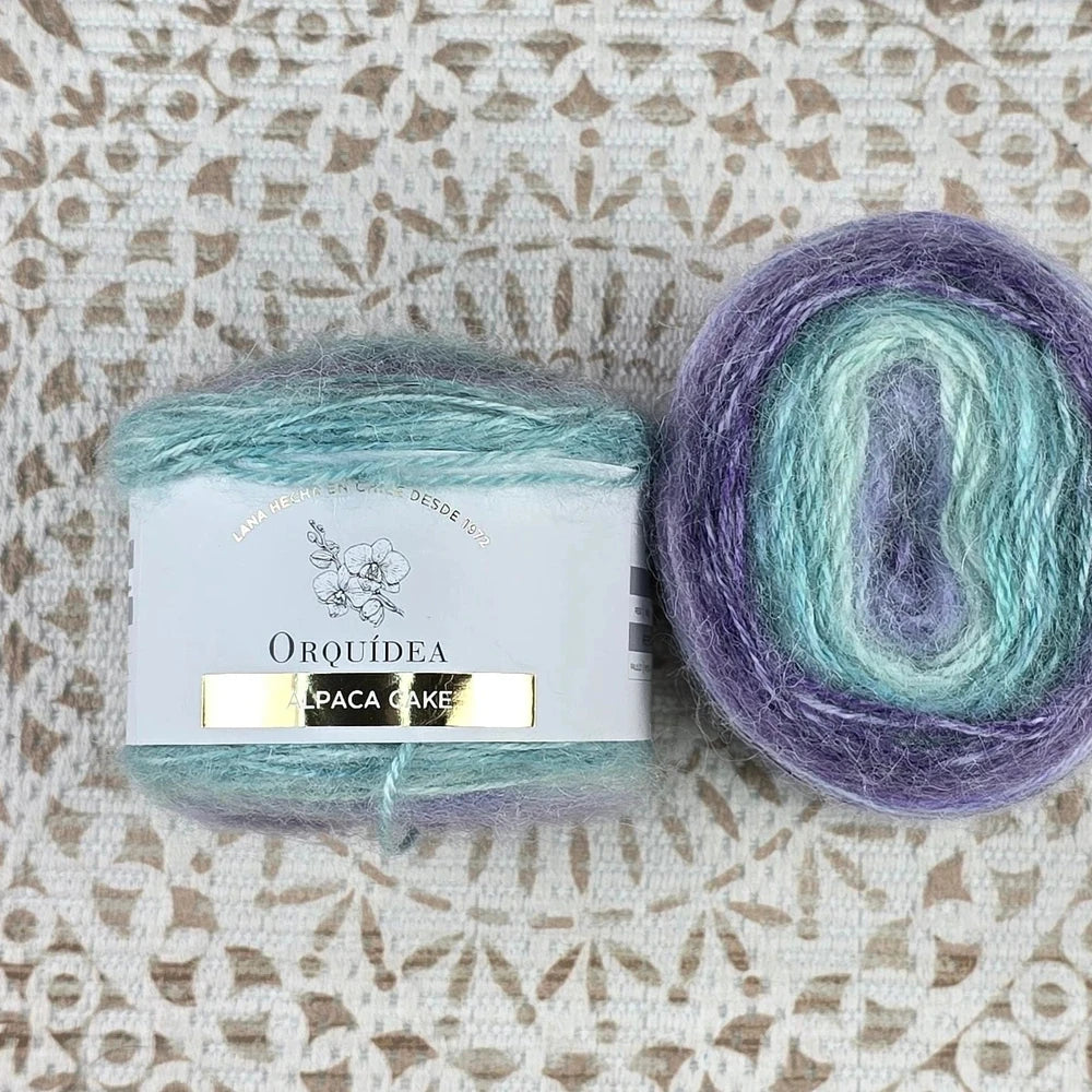 Alpaca Cake 100 grs - Color Uva Turquesa