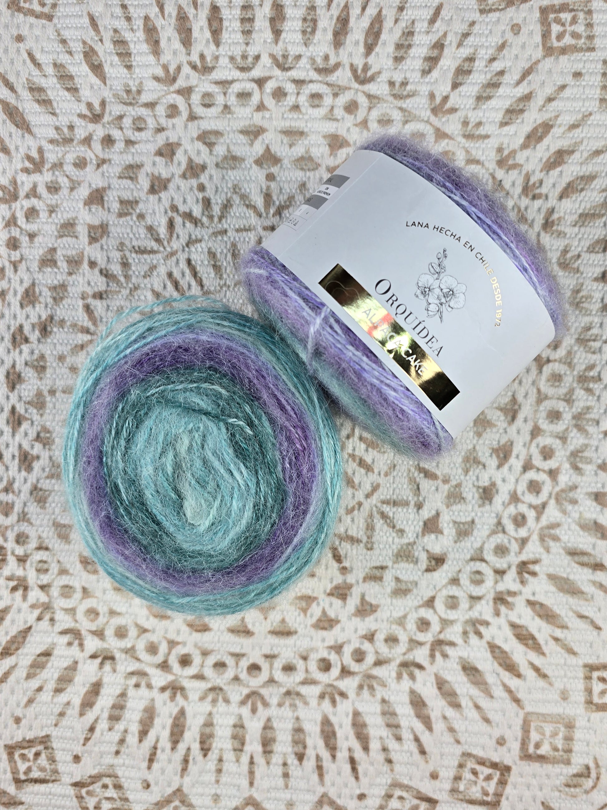 Alpaca Cake 100 grs - Color Uva Turquesa