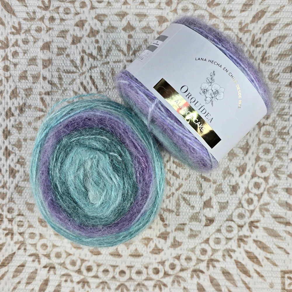 Alpaca Cake 100 grs - Color Uva Turquesa