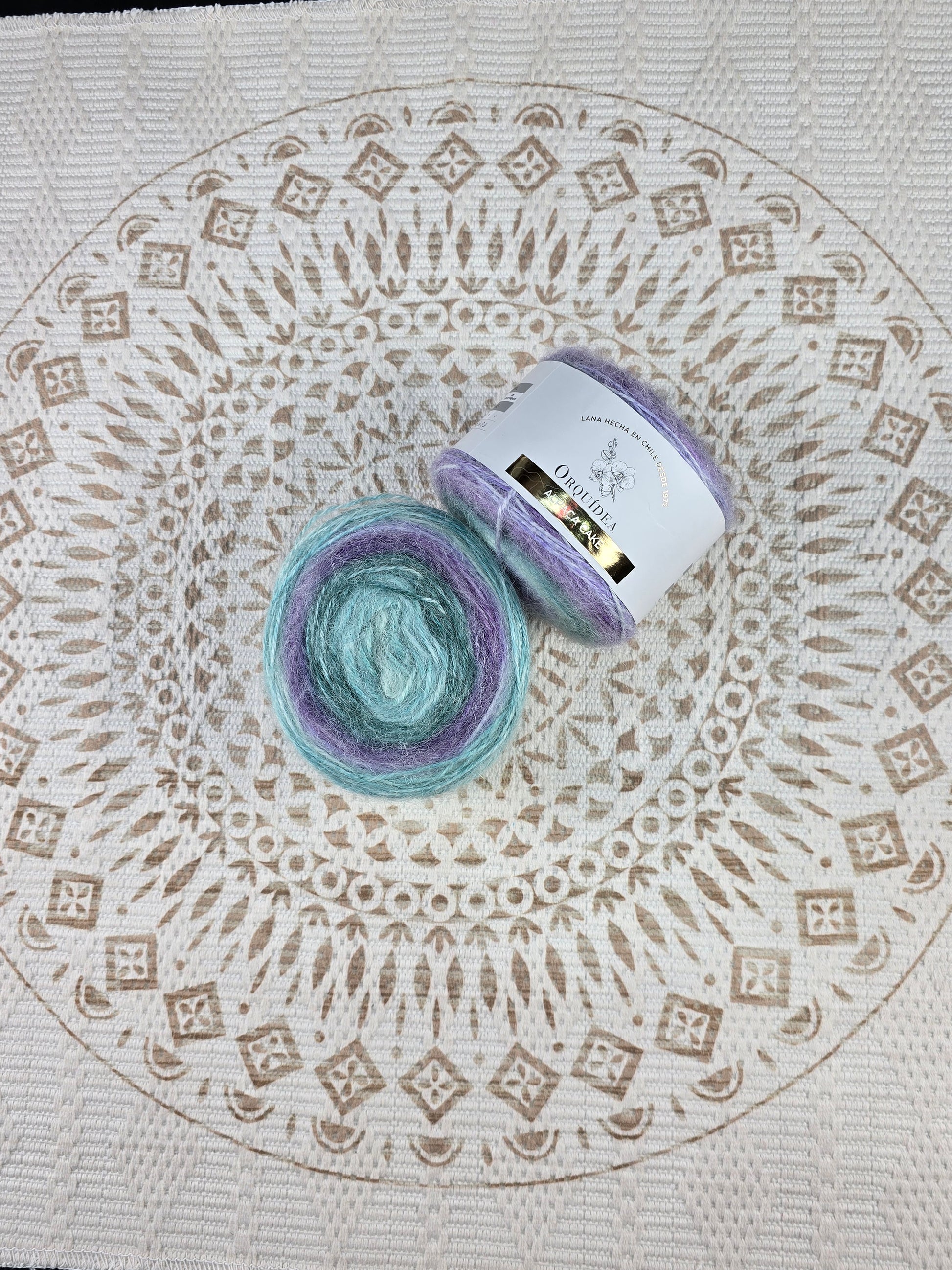 Alpaca Cake 100 grs - Color Uva Turquesa